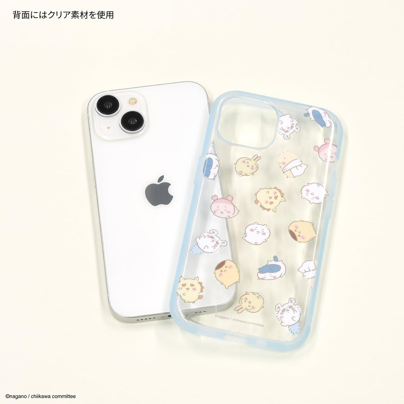 【IPHONE CASE】グルマンディーズ ちいかわ IIIIfit Clear(イーフィット クリア) iPhone15 / 14 / 13 対応 ケース