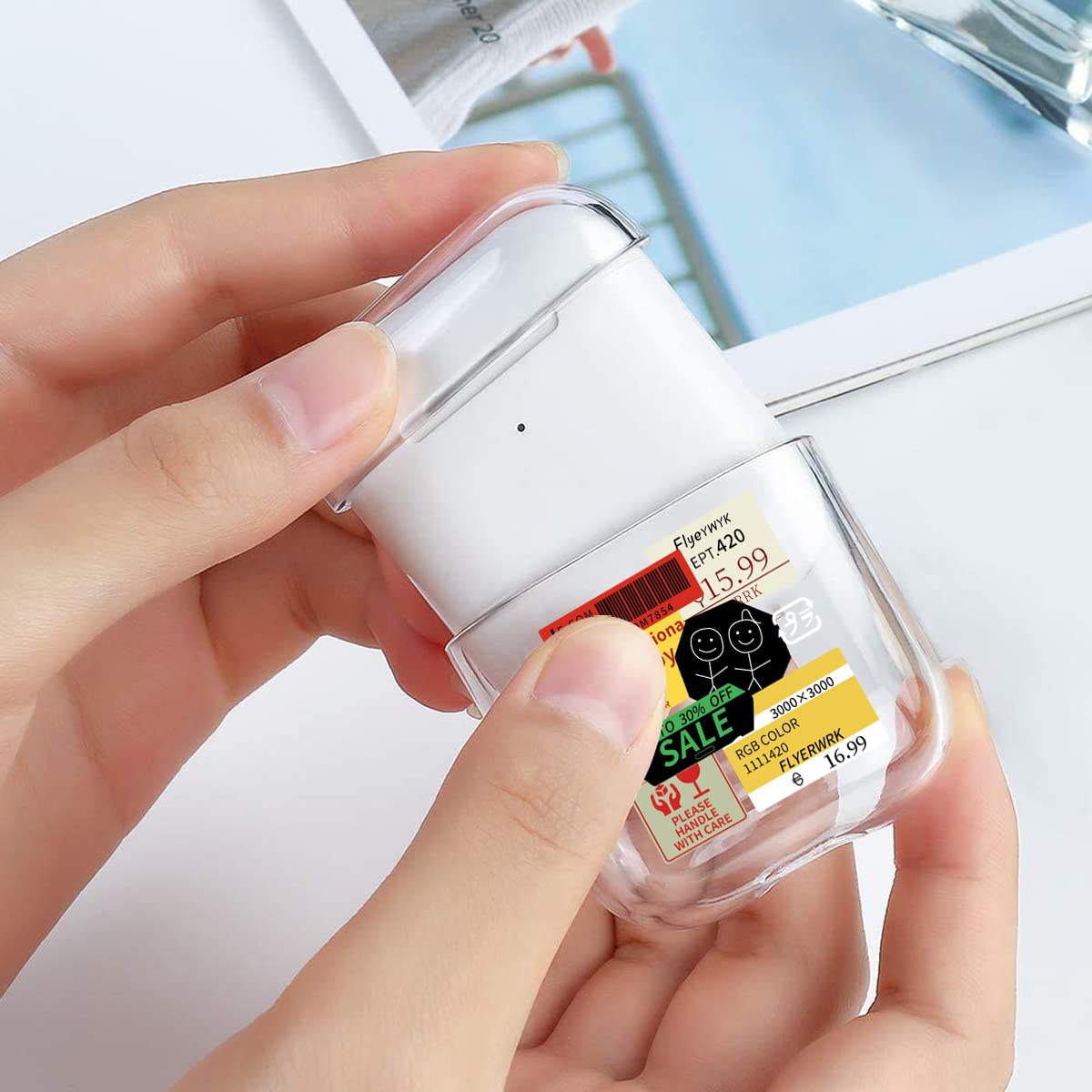 【AIRPODS CASE】 おしゃれ かわいい AirPods Pro 第2世代 ケース 韓国 おもしろ ステッカー