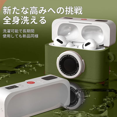 【AIRPODS CASE】AirPods 第4世代 カバー レトロカメラ