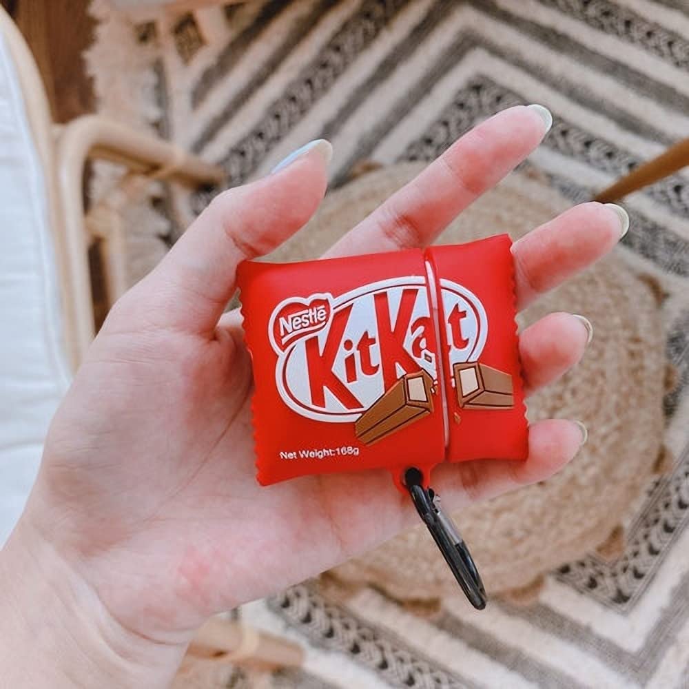 【Airpods第1/2世代・Airpods pro・Airpods第3世代に適用】ワセリン キットカット MM チョコレート イヤホンケース シリコン おもしろい 収納ケース キズ防止 耐衝撃 全面保護 紛失防止 キャラクター (モンスター, Airpods 第3世代)