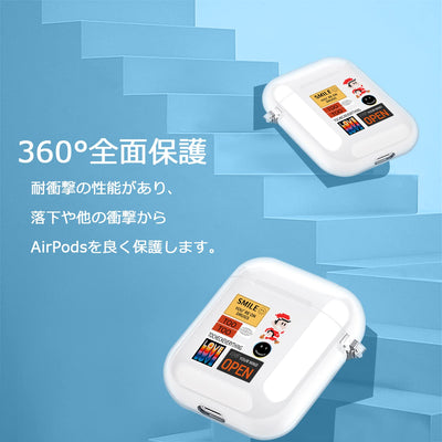 【AIRPODS CASE】 おしゃれ かわいい AirPods Pro 第2世代 ケース 韓国 おもしろ ステッカー