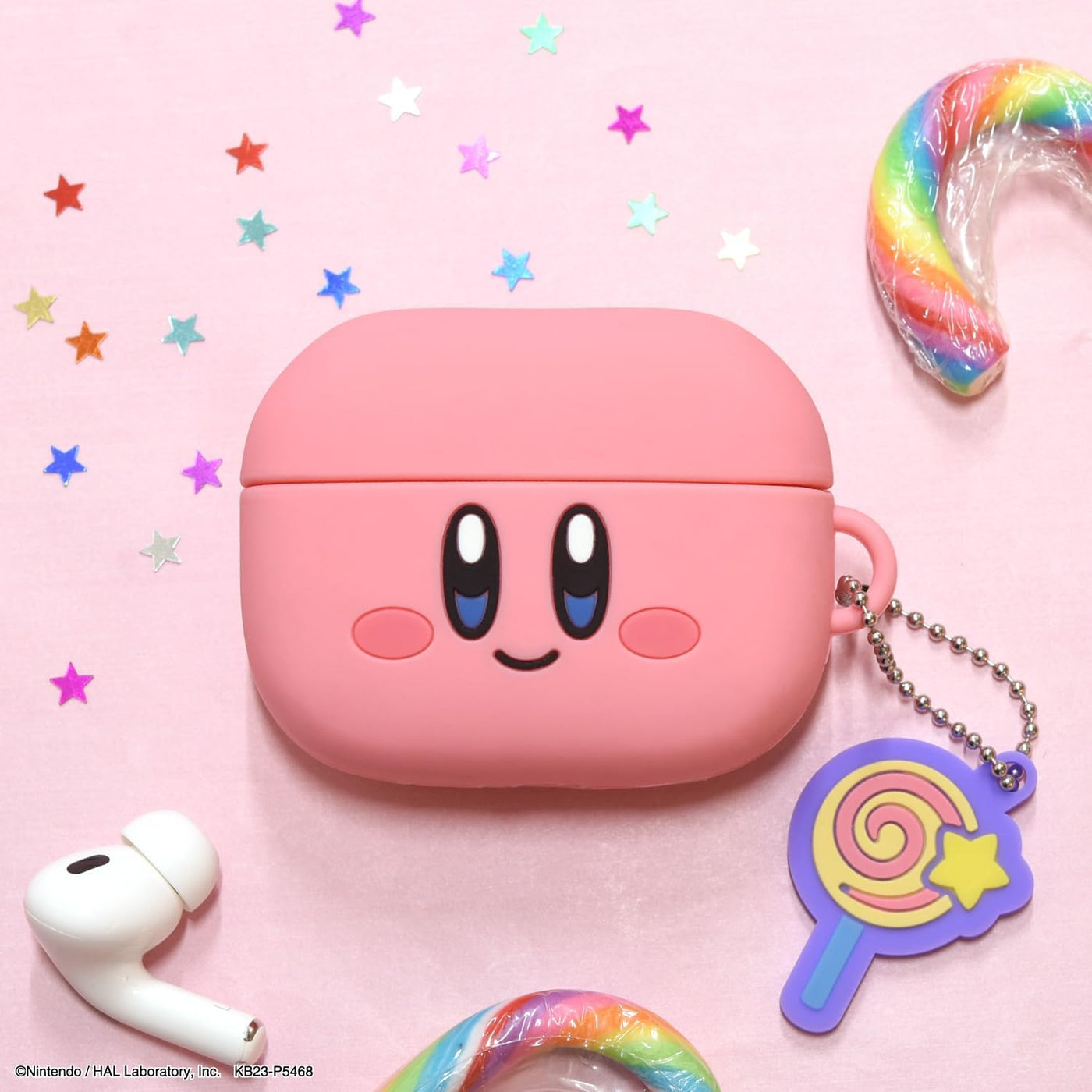 【AIRPODS CASE】グルマンディーズ 星のカービィ AirPods Pro(第2世代)/AirPods Pro 対応 シリコンケース カービィ