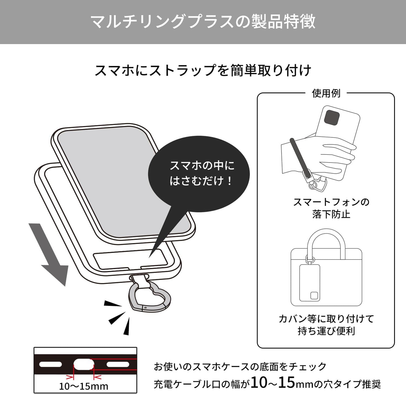 【accessories】サンリオキャラクター マルチリングプラス シリコンブレスレット クロミ