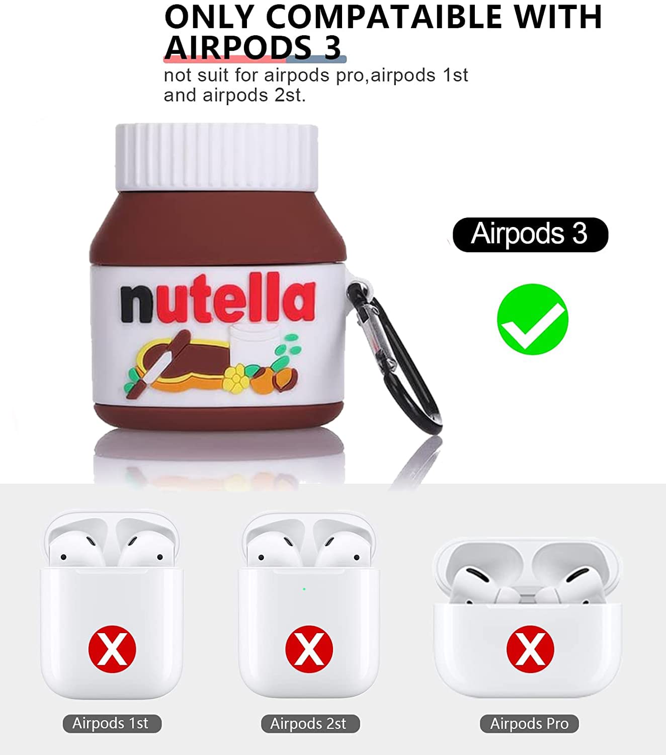 【AIRPODS CASE】ピーナッツバター Airpods ケース