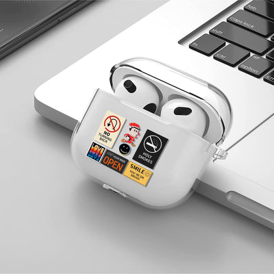 【AIRPODS CASE】 おしゃれ かわいい AirPods Pro 第2世代 ケース 韓国 おもしろ ステッカー