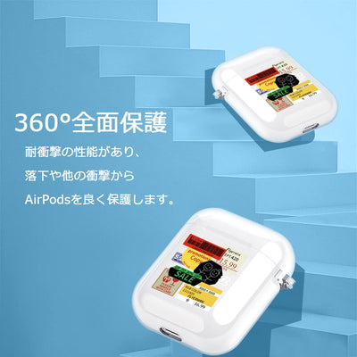 【AIRPODS CASE】 おしゃれ かわいい AirPods Pro 第2世代 ケース 韓国 おもしろ ステッカー