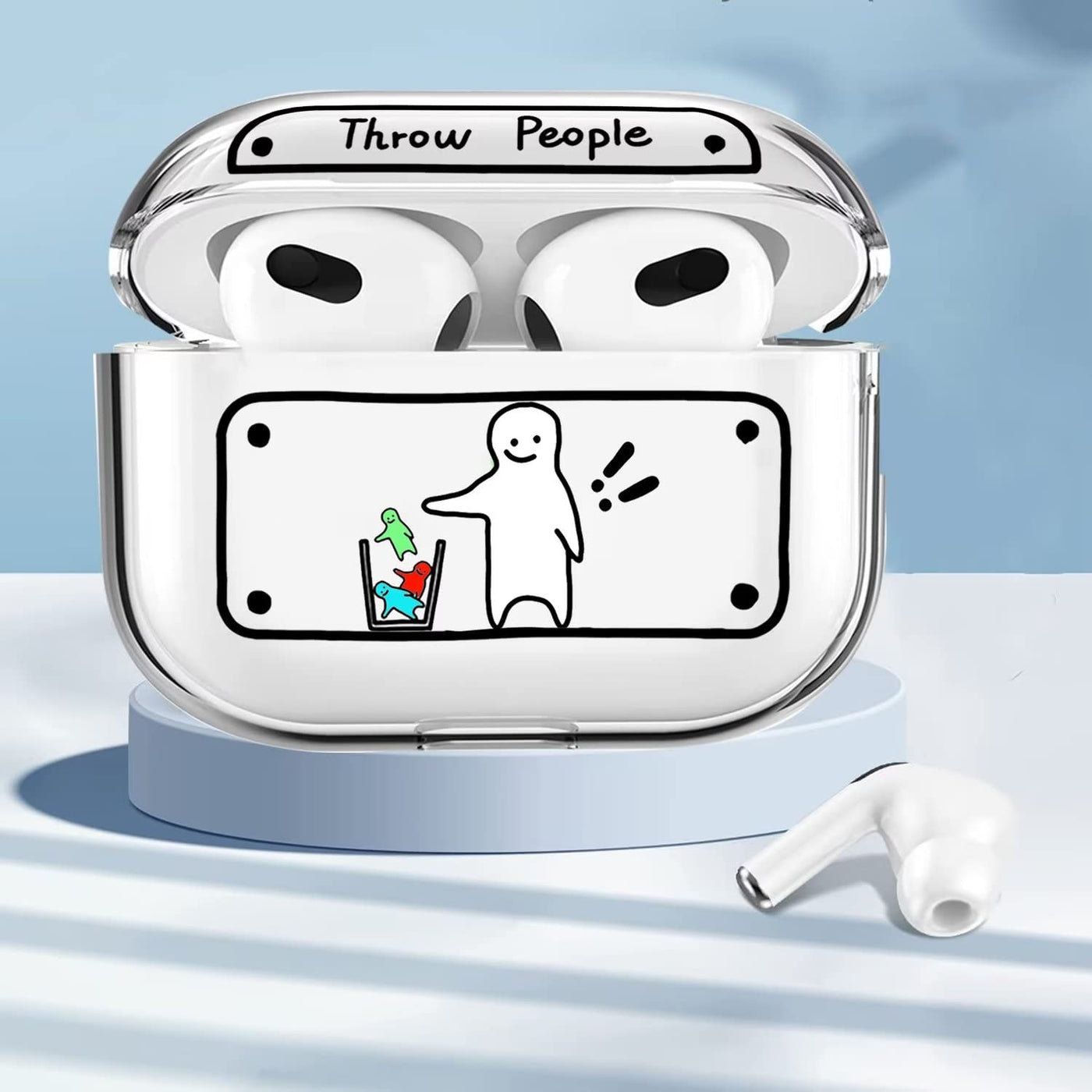 【AIRPODS CASE】二次元スタイル シンプルなスタイル エアーポッズ