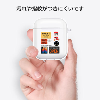 【AIRPODS CASE】 おしゃれ かわいい AirPods Pro 第2世代 ケース 韓国 おもしろ ステッカー