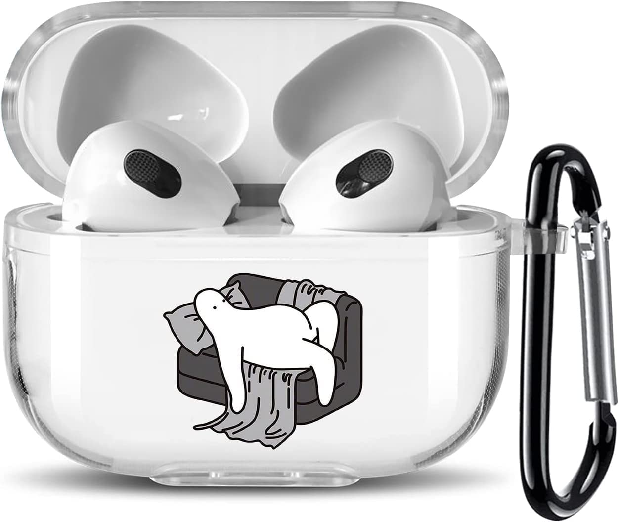 【AIRPODS CASE】AirPods  用 ケース おしゃれ かわいい AirPods 充電自由 イヤホン カバー TPU 軽量