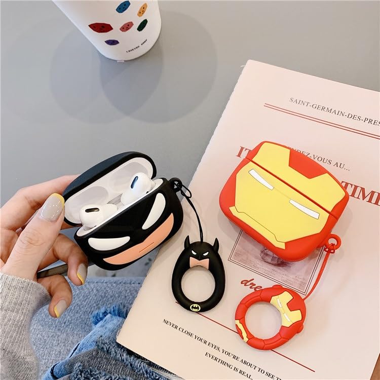 【AIRPODS CASE】ヴェノム バットマン スパイダーマン アイアンマン イヤホンケース AirPodsケースカバー