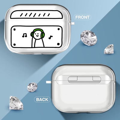 【AIRPODS CASE】二次元スタイル シンプルなスタイル エアーポッズ