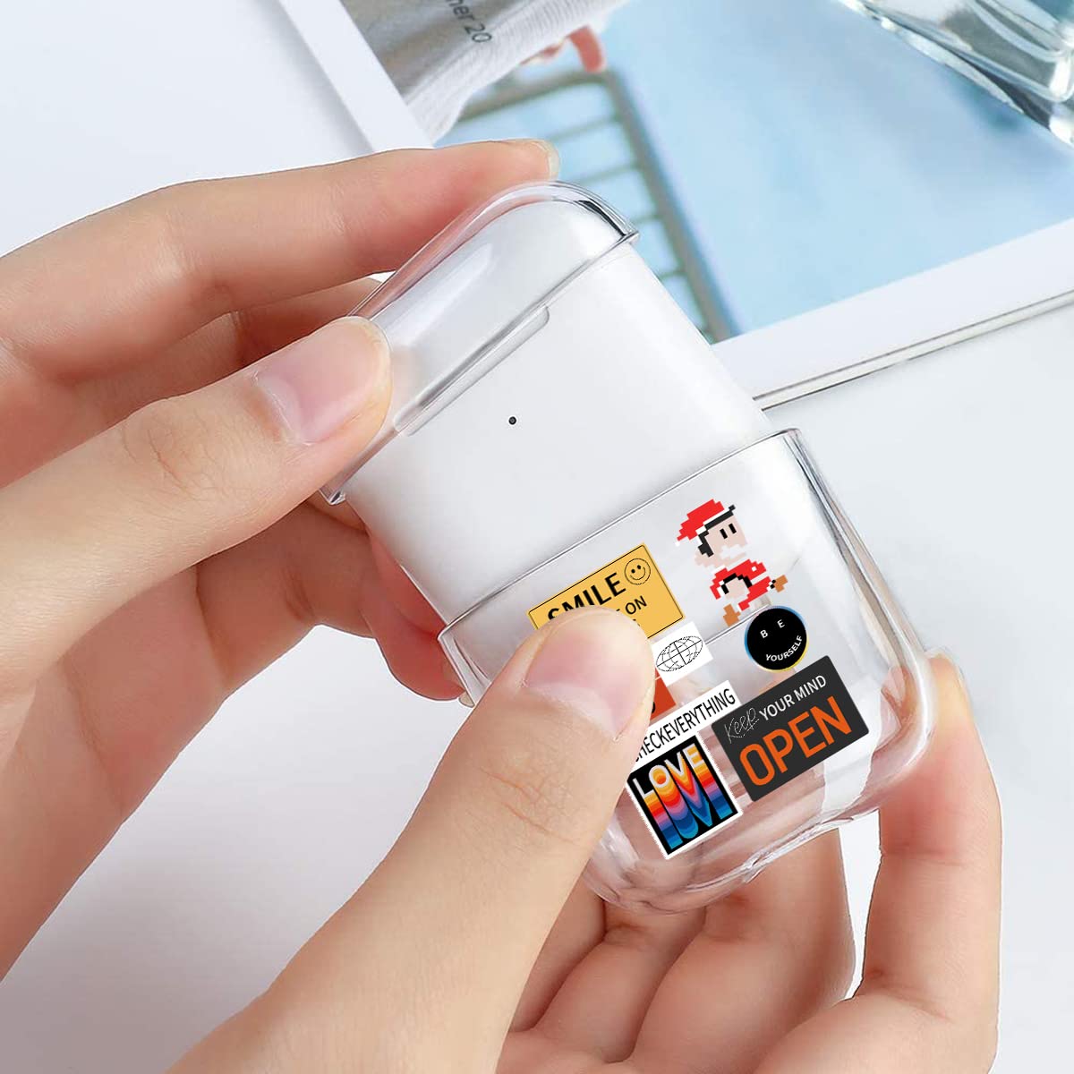 【AIRPODS CASE】 おしゃれ かわいい AirPods Pro 第2世代 ケース 韓国 おもしろ ステッカー