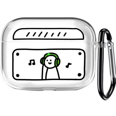 【AIRPODS CASE】二次元スタイル シンプルなスタイル エアーポッズ