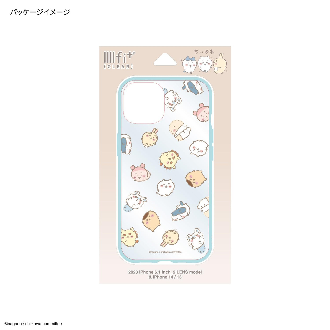 【IPHONE CASE】グルマンディーズ ちいかわ IIIIfit Clear(イーフィット クリア) iPhone15 / 14 / 13 対応 ケース