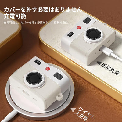 【AIRPODS CASE】AirPods 第4世代 カバー レトロカメラ