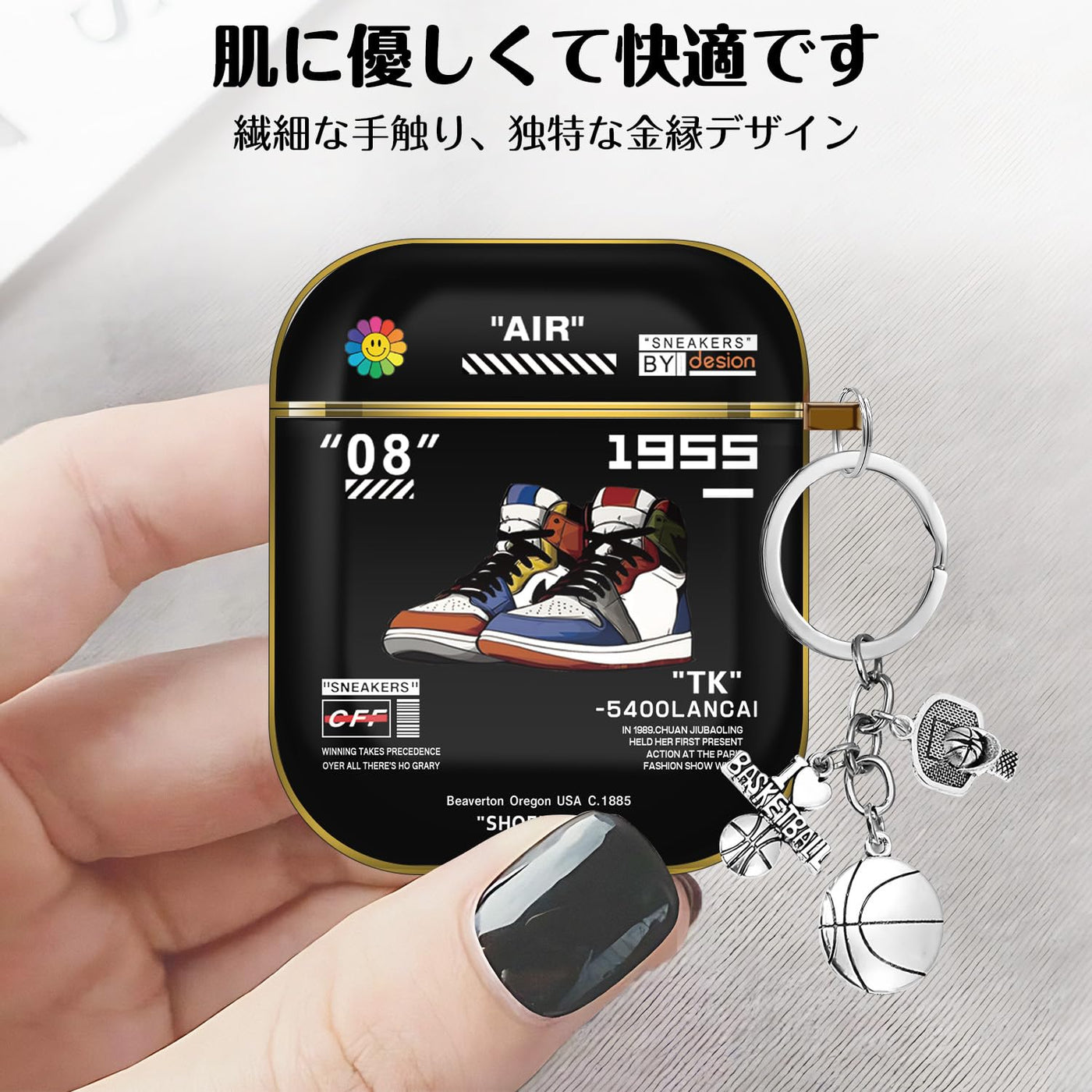 【AIRPODS CASE】Airpods ケース(第1世代/第2世代) AirPods 1/2 ケース かわいい キャラクター スニーカー