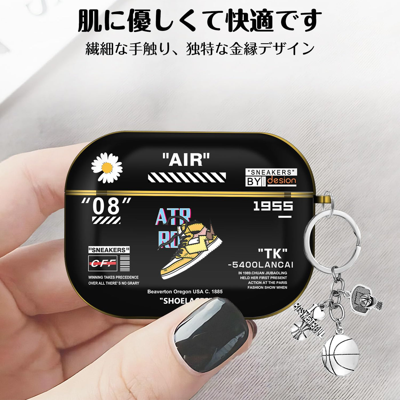 【AIRPODS CASE】Airpods ケース(第1世代/第2世代) AirPods 1/2 ケース かわいい キャラクター スニーカー