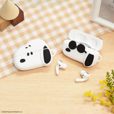 【AIRPODS CASE】グルマンディーズ(Gourmandise) ピーナッツ AirPods Pro 対応 シリコンケース スヌーピー