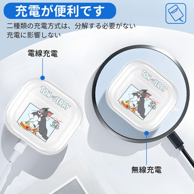【AIRPODS CASE】AirPods 1/2 ケース (第1世代/第2世代) AirPods 第2世代 ケース 透明 キャラクター  人気 アニメキャラクター