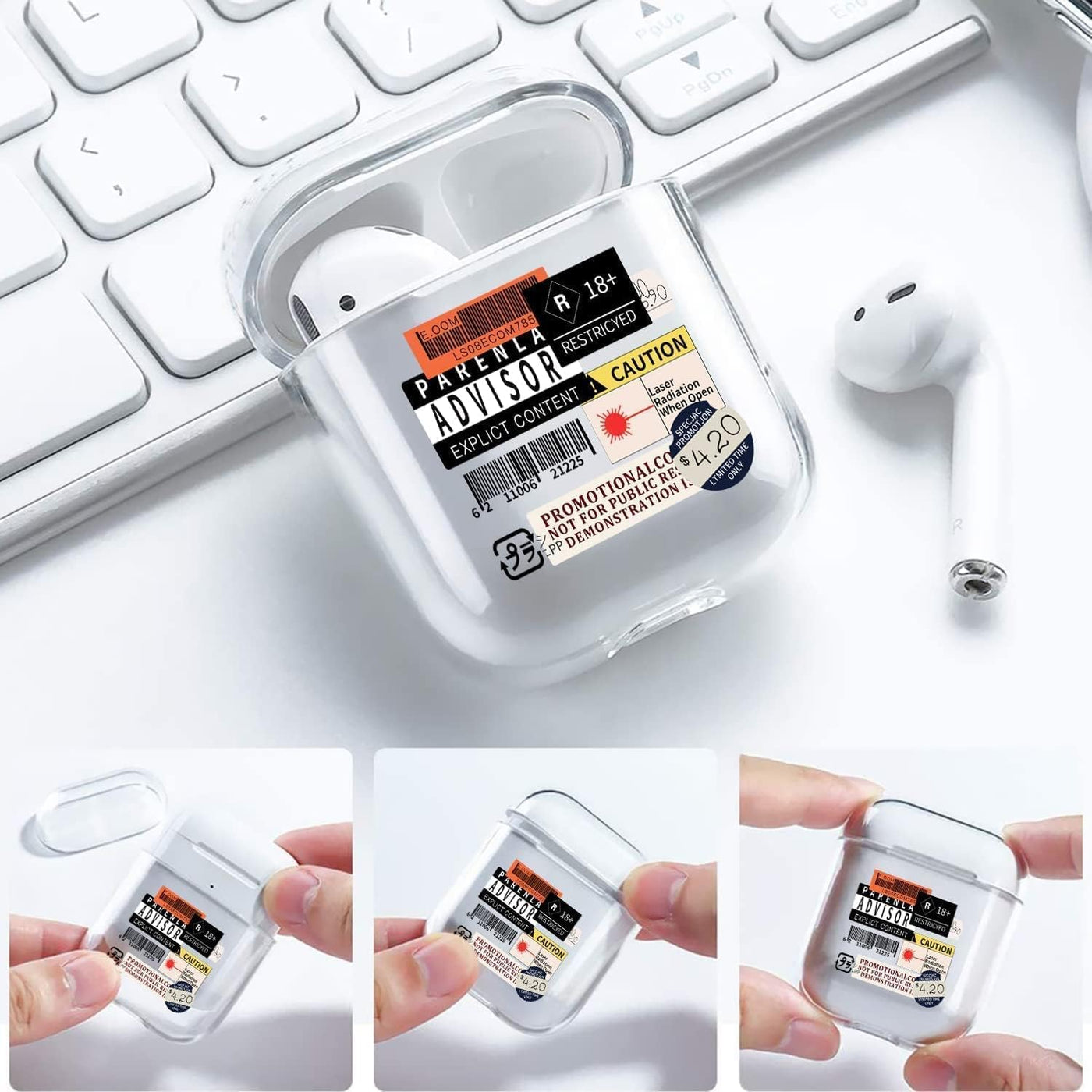 【AIRPODS CASE】 おしゃれ かわいい AirPods Pro 第2世代 ケース 韓国 おもしろ ステッカー
