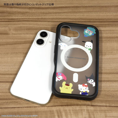 【IPHONE CASE】グルマンディーズ サンリオキャラクターズ iPhone16 MagSafe 対応 プランプフレームケース