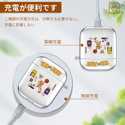 【AIRPODS CASE】AirPods 1/2 ケース (第1世代/第2世代) AirPods 第2世代 ケース 透明 キャラクター  人気 アニメキャラクター