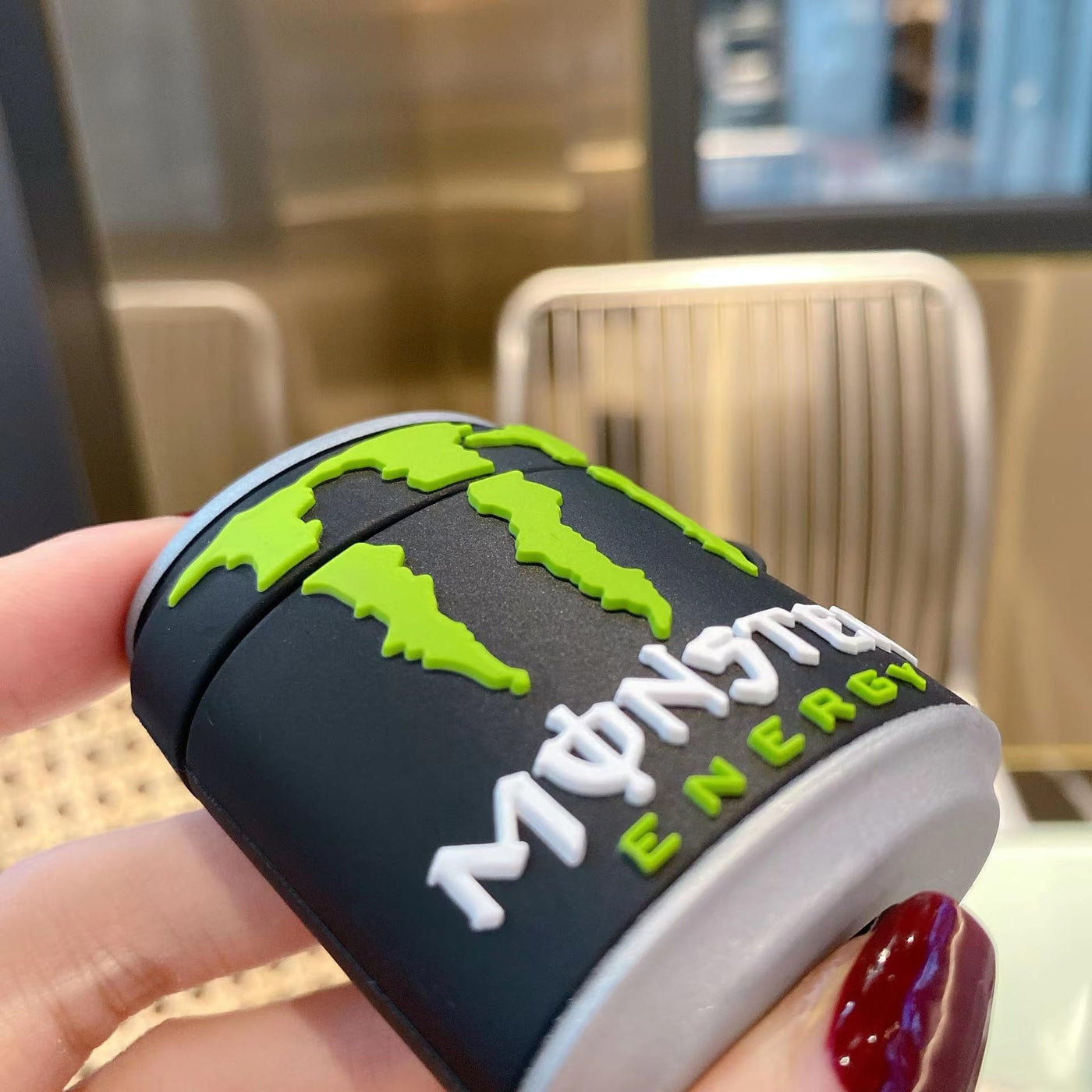 【Airpods第1/2世代・Airpods pro・Airpods第3世代に適用】ワセリン キットカット MM チョコレート イヤホンケース シリコン おもしろい 収納ケース キズ防止 耐衝撃 全面保護 紛失防止 キャラクター (モンスター, Airpods 第3世代)