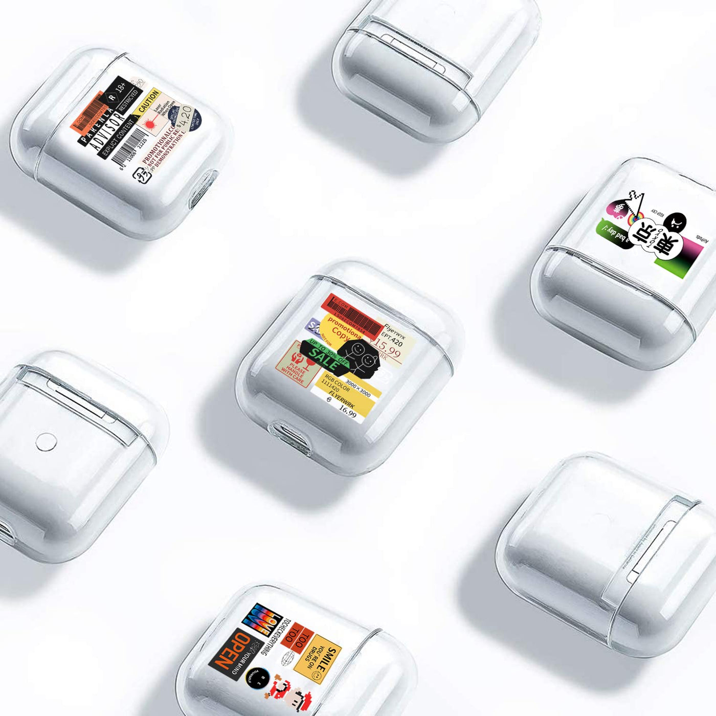 【AIRPODS CASE】 おしゃれ かわいい AirPods Pro 第2世代 ケース 韓国 おもしろ ステッカー