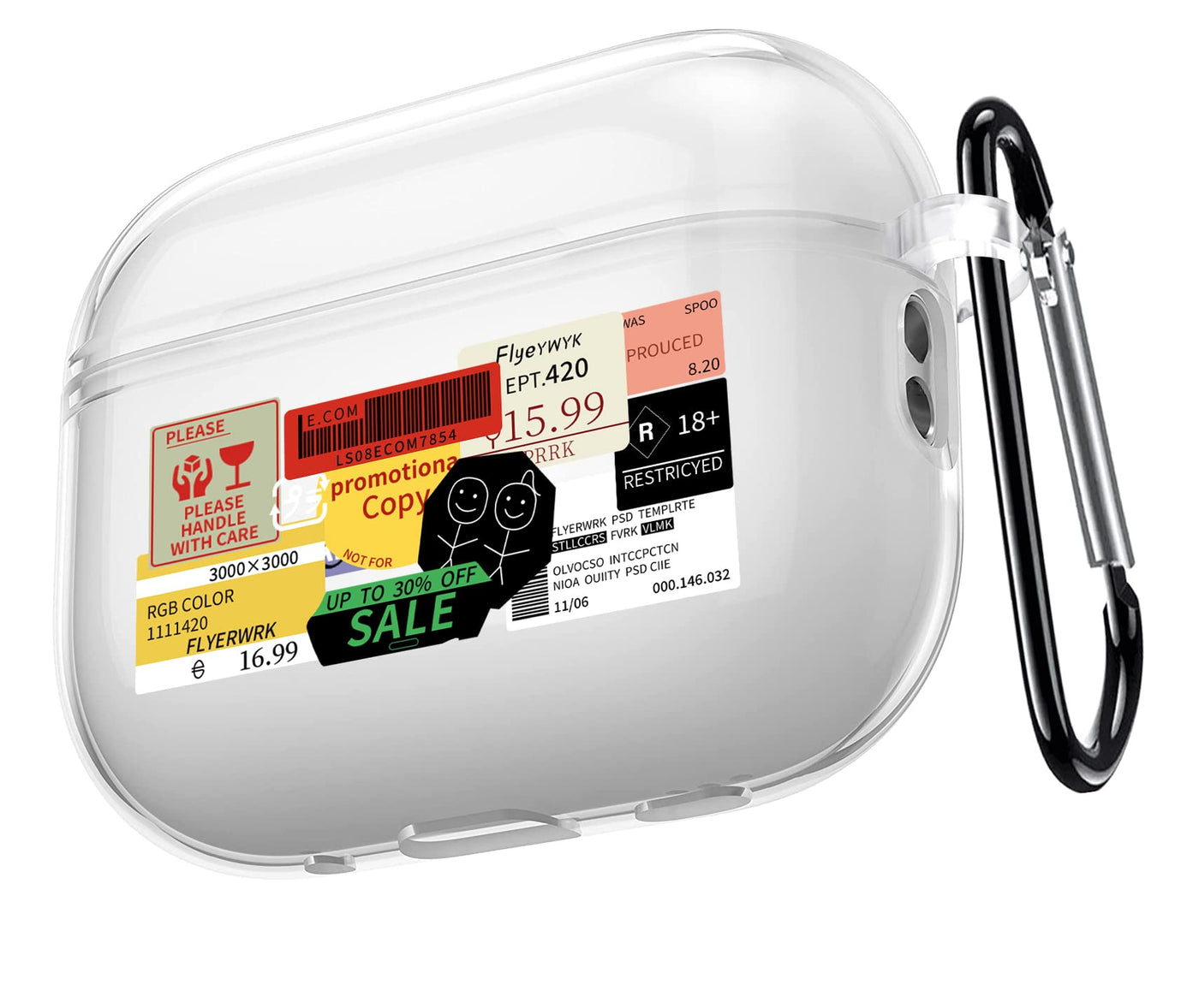 【AIRPODS CASE】 おしゃれ かわいい AirPods Pro 第2世代 ケース 韓国 おもしろ ステッカー