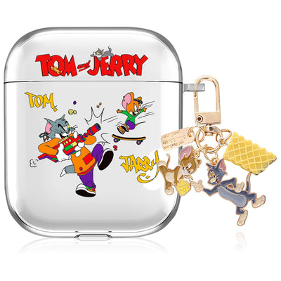 【AIRPODS CASE】AirPods 1/2 ケース (第1世代/第2世代) AirPods 第2世代 ケース 透明 キャラクター  人気 アニメキャラクター