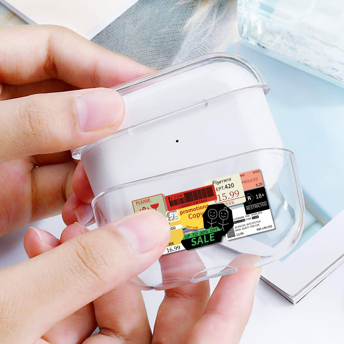 【AIRPODS CASE】 おしゃれ かわいい AirPods Pro 第2世代 ケース 韓国 おもしろ ステッカー