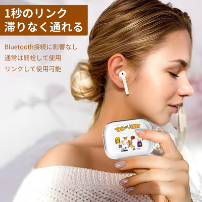 【AIRPODS CASE】AirPods 1/2 ケース (第1世代/第2世代) AirPods 第2世代 ケース 透明 キャラクター  人気 アニメキャラクター