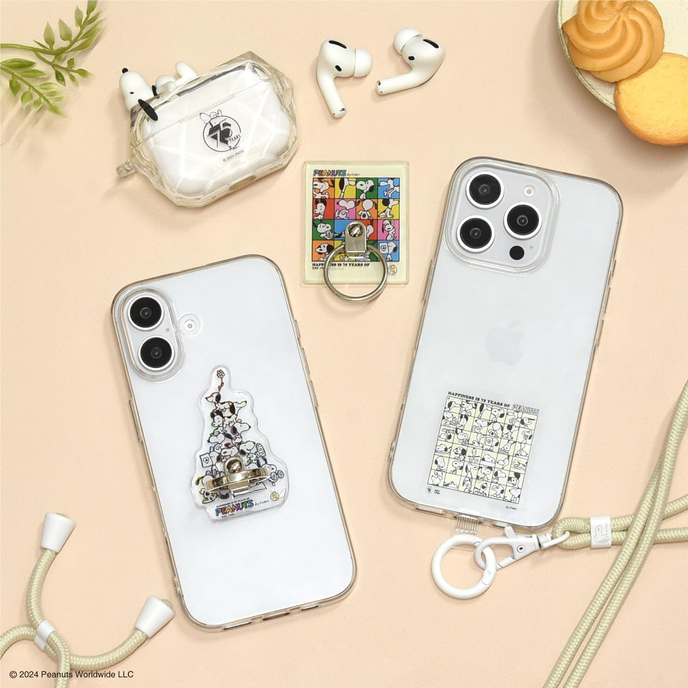 【AIRPODS CASE】AirPods グルマンディーズ ピーナッツ スヌーピー AirPods Pro(第2世代)/AirPods Pro 対応  スヌーピー