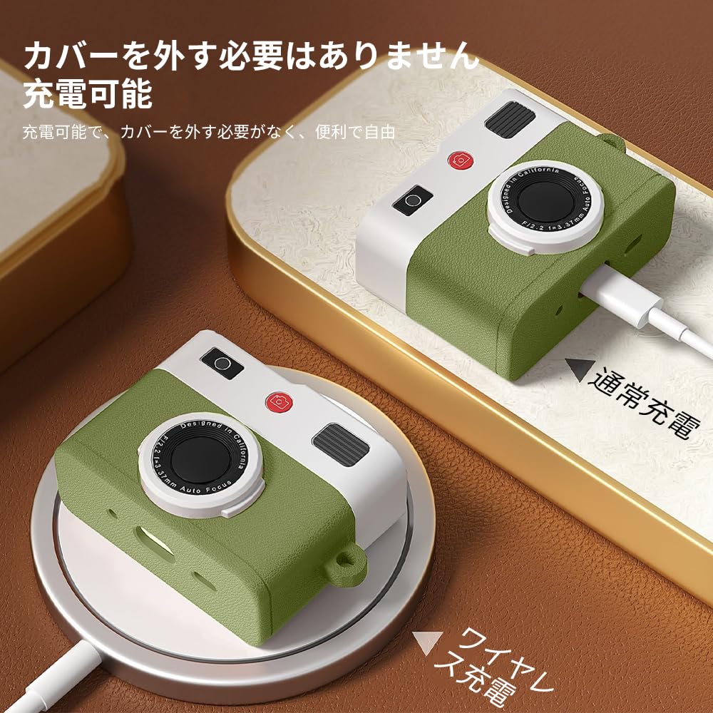 【AIRPODS CASE】AirPods 第4世代 カバー レトロカメラ