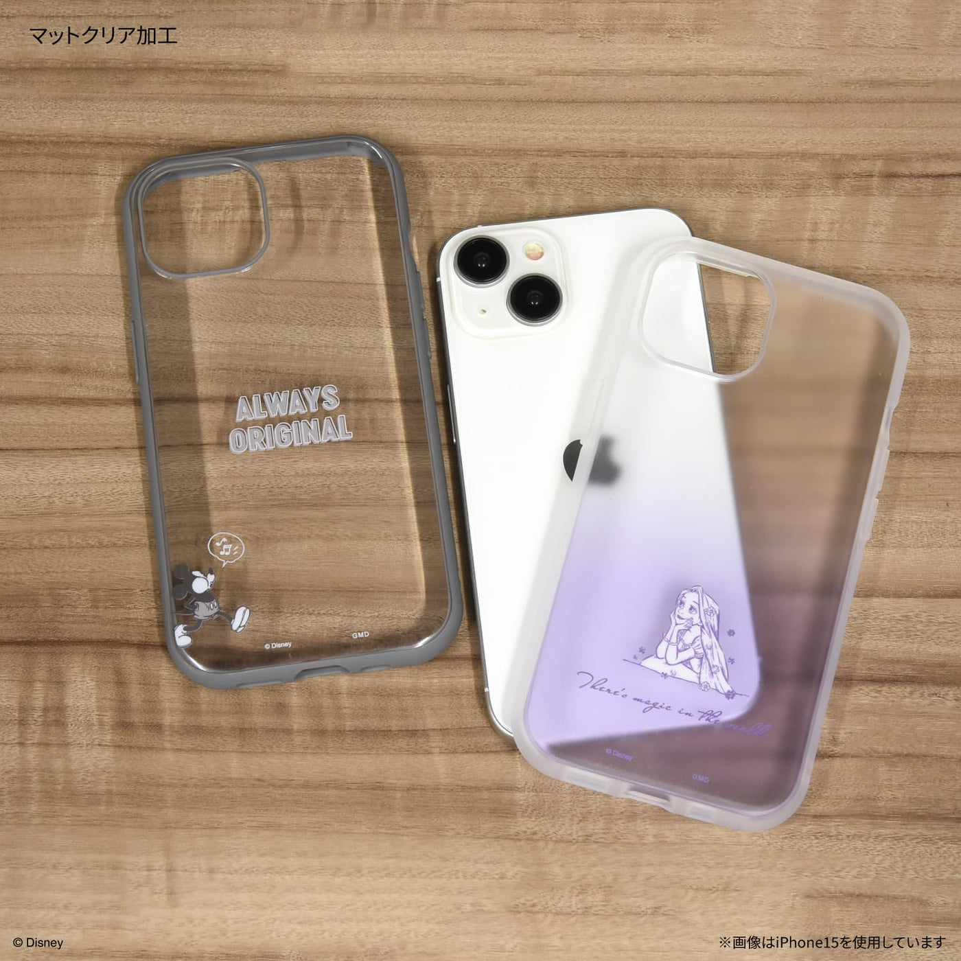 【IPHONE CASE】グルマンディーズ(Gourmandise) ディズニーキャラクター iPhone15 Pro 対応 ケース スティッチ