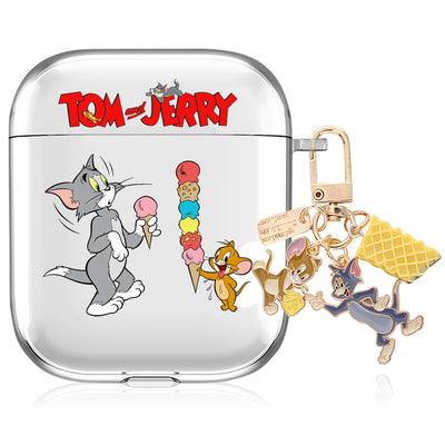 【AIRPODS CASE】AirPods 1/2 ケース (第1世代/第2世代) AirPods 第2世代 ケース 透明 キャラクター  人気 アニメキャラクター