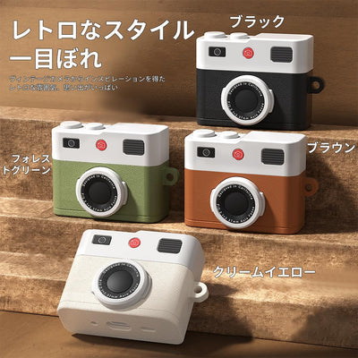 【AIRPODS CASE】AirPods 第4世代 カバー レトロカメラ