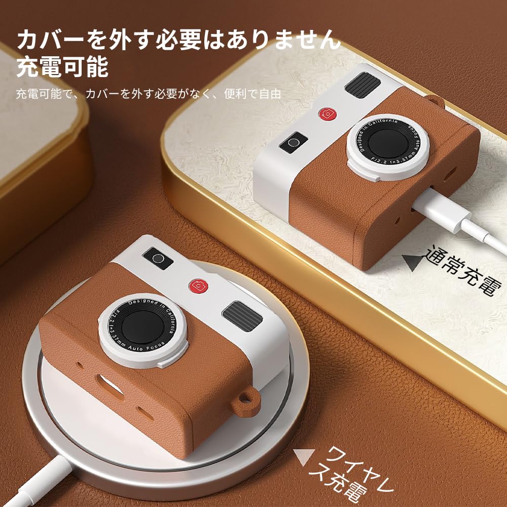 【AIRPODS CASE】AirPods 第4世代 カバー レトロカメラ