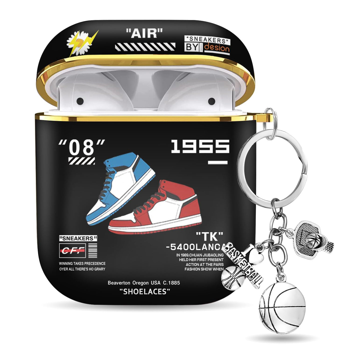 【AIRPODS CASE】Airpods ケース(第1世代/第2世代) AirPods 1/2 ケース かわいい キャラクター スニーカー