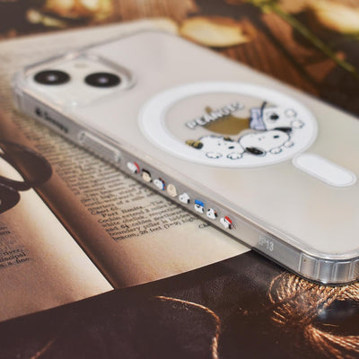【IPHONE CASE】iPhone16 用 ケース マグネット MagSafe対応 スヌーピー スマホケース 携帯カバー 耐衝撃