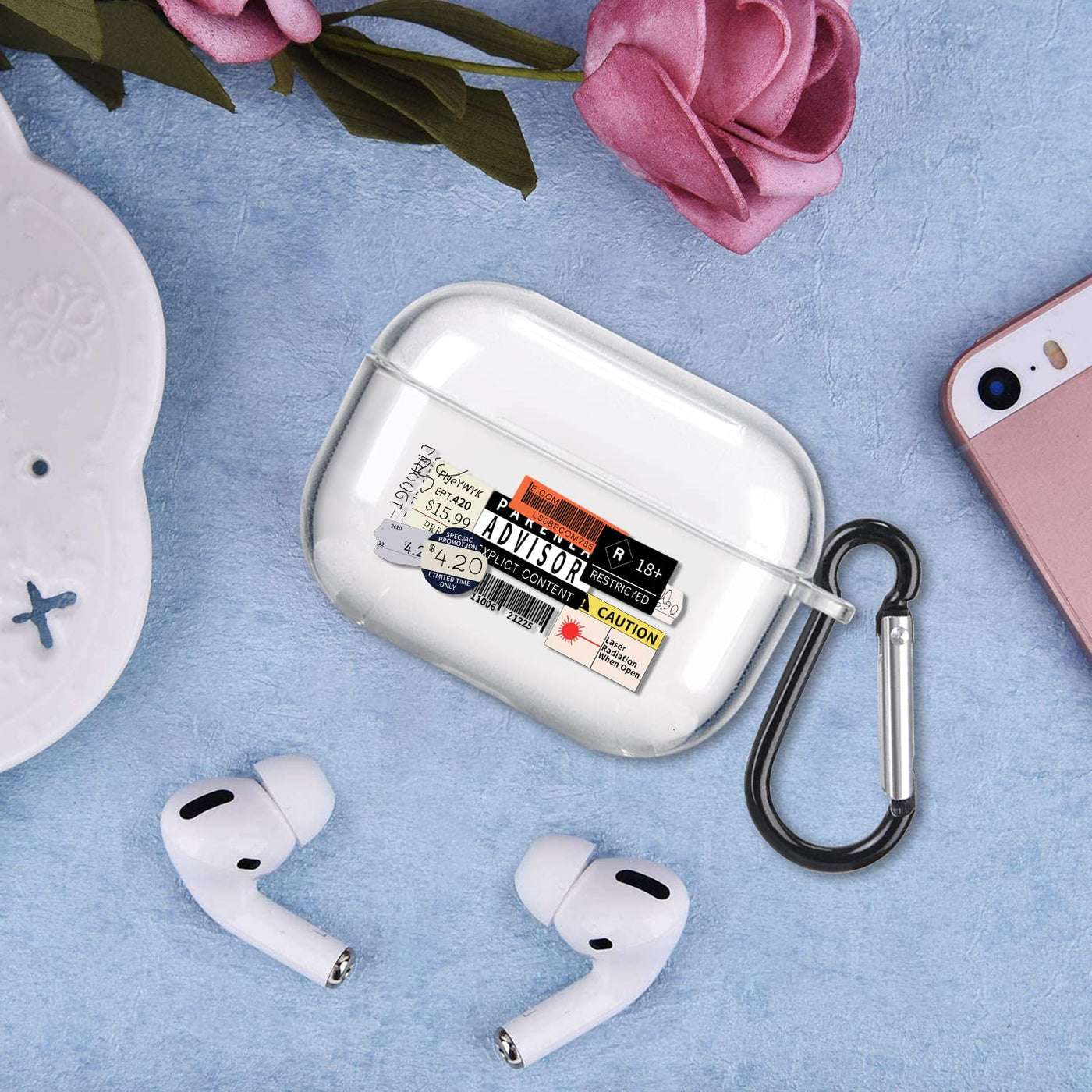 【AIRPODS CASE】 おしゃれ かわいい AirPods Pro 第2世代 ケース 韓国 おもしろ ステッカー