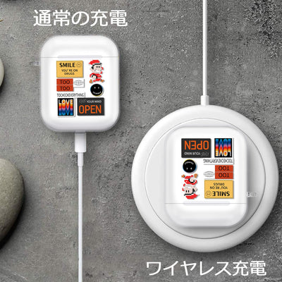 【AIRPODS CASE】 おしゃれ かわいい AirPods Pro 第2世代 ケース 韓国 おもしろ ステッカー
