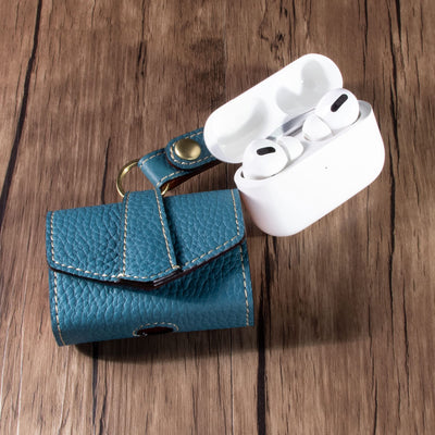 【AIRPODS CASE】本革 AirPods Pro ケース シュリンクレザー スムースレザー バイカラー ポップ メンズ レディース エアーポッツプロ レザー 保護 カバー 充電 APpro-Grege