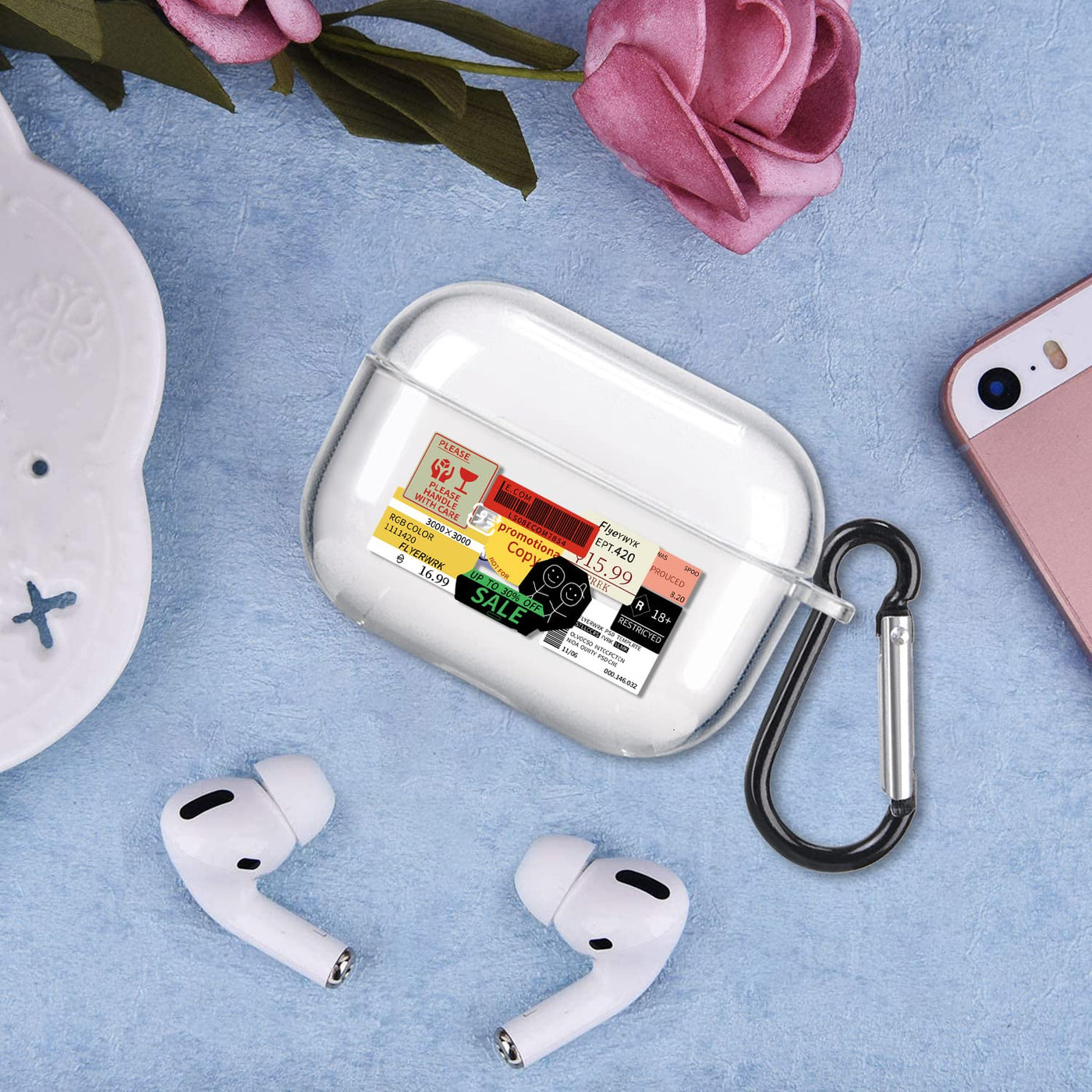 【AIRPODS CASE】 おしゃれ かわいい AirPods Pro 第2世代 ケース 韓国 おもしろ ステッカー