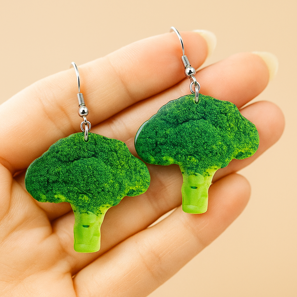 【Earrings】 ブロッコリーフックピアス