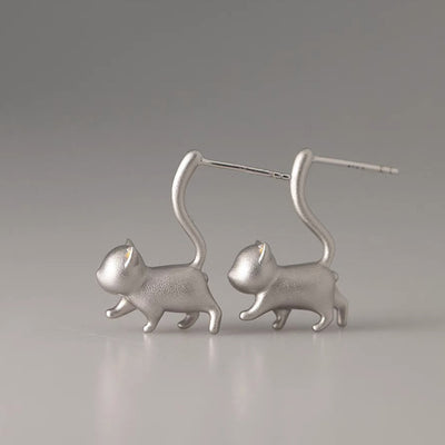 【EARRINGS】長いしっぽ ネコちゃんピアス