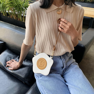 【CUTE BAG】食パン 目玉焼き ショルダーバッグ