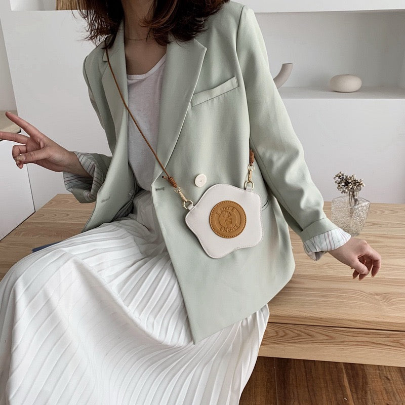 【CUTE BAG】食パン 目玉焼き ショルダーバッグ