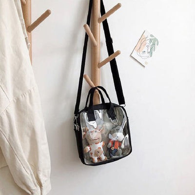 【Cute Bag】痛バッグ 可愛い 透明ぬいぐるみトートバッグ