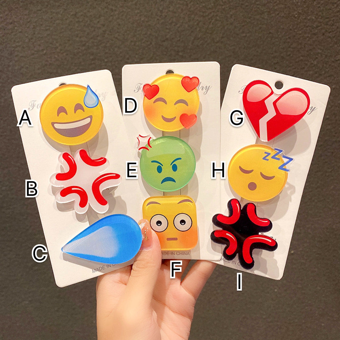 【Goods】 絵文字Emoji ヘアピン スリーピン ヘアアクセサリー
